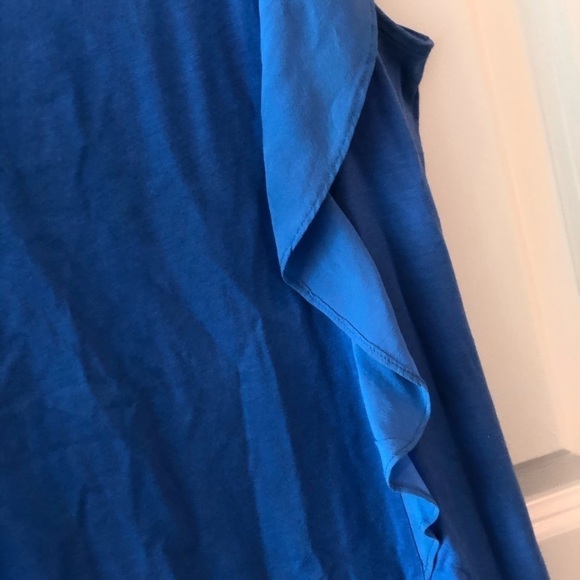 Gerald Darel Ruffle Blue Top - Picture 4 of 14